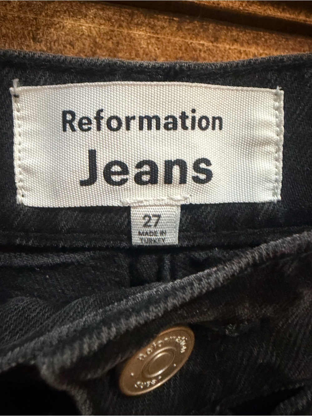 Reformation Cary Double Waistband High Rise Jeans 27 - Picture 4 of 12